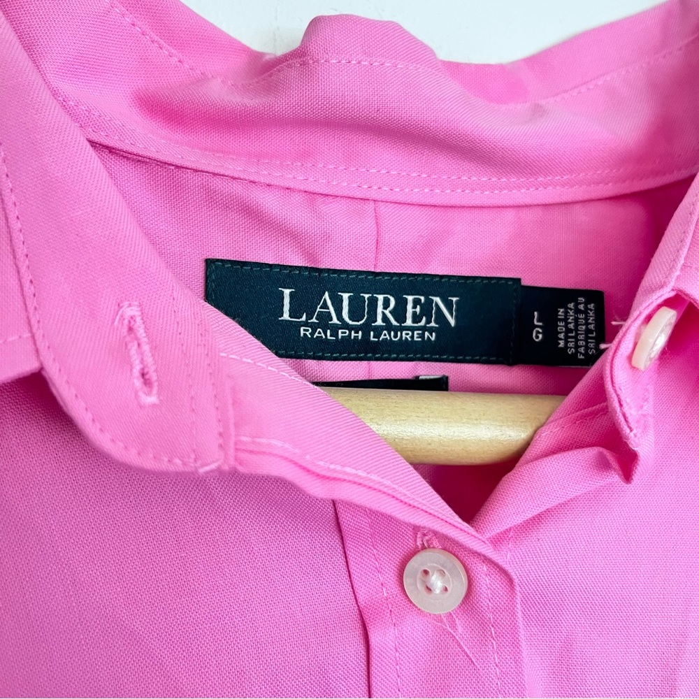 Lauren Ralph Lauren Pink Button Up.